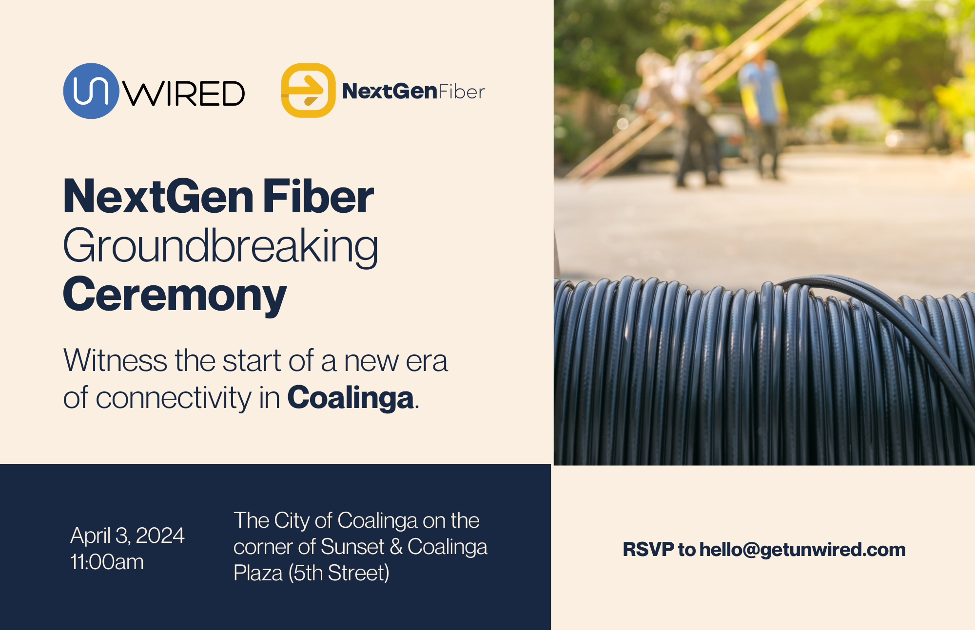 NextGen Fiber Groundbreaking Coalinga